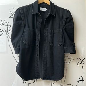 Black Denim Shirt by FRAME, size M